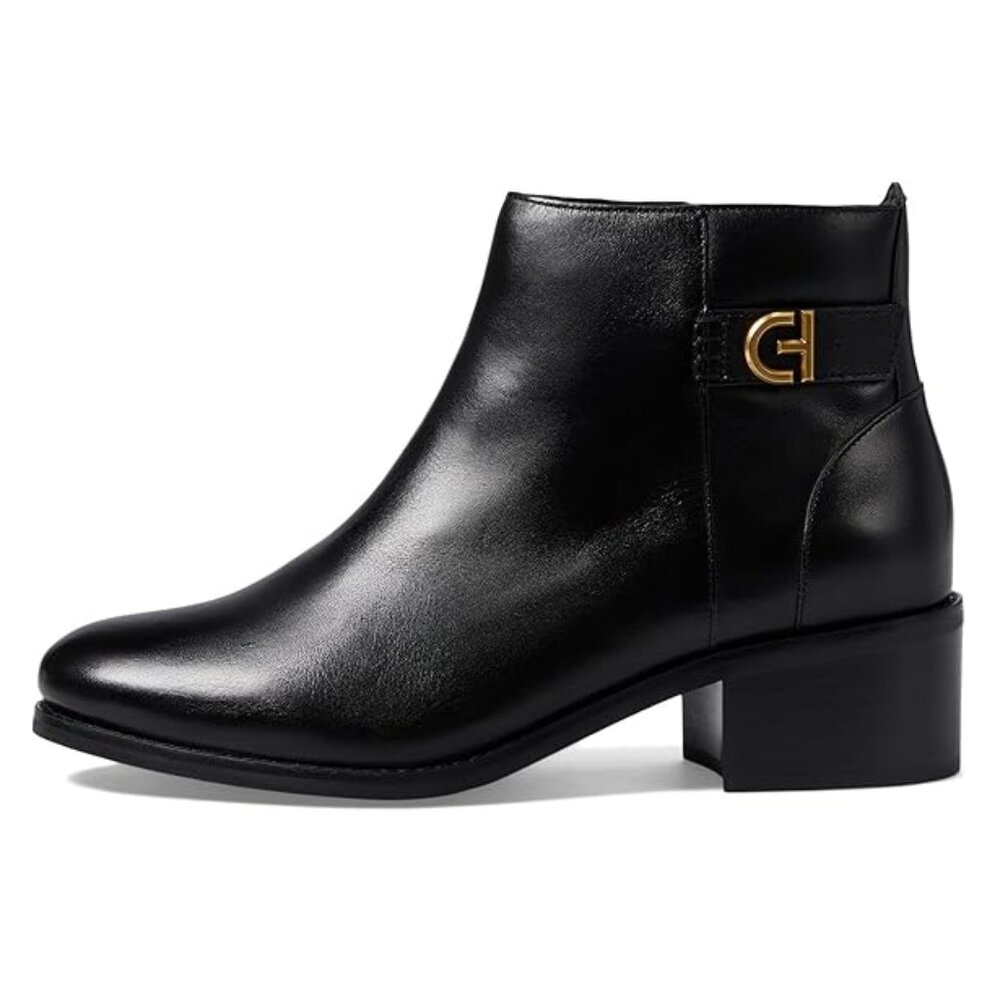 Cole Haan Holis Buckle Bootie Black Leather, Size 7.5 (New) - Picture 2 of 5
